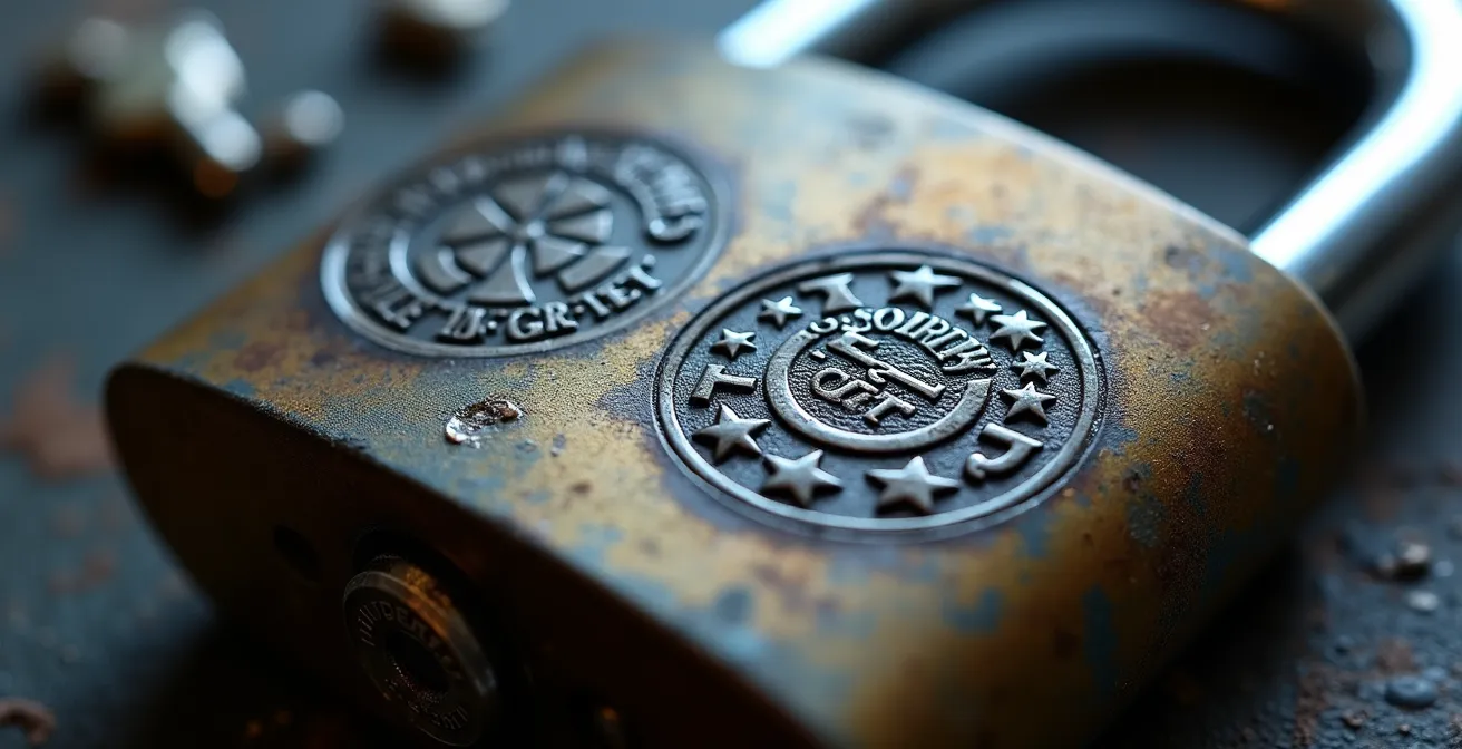 Comparación visual de candados con certificaciones ART y Sold Secure para seguros de bicicleta