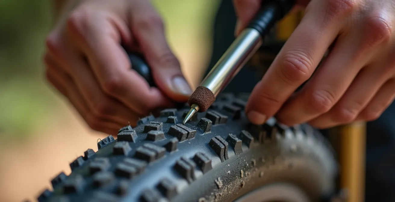 Kit de mechas tubeless para reparación rápida de pinchazos en bicicleta eléctrica