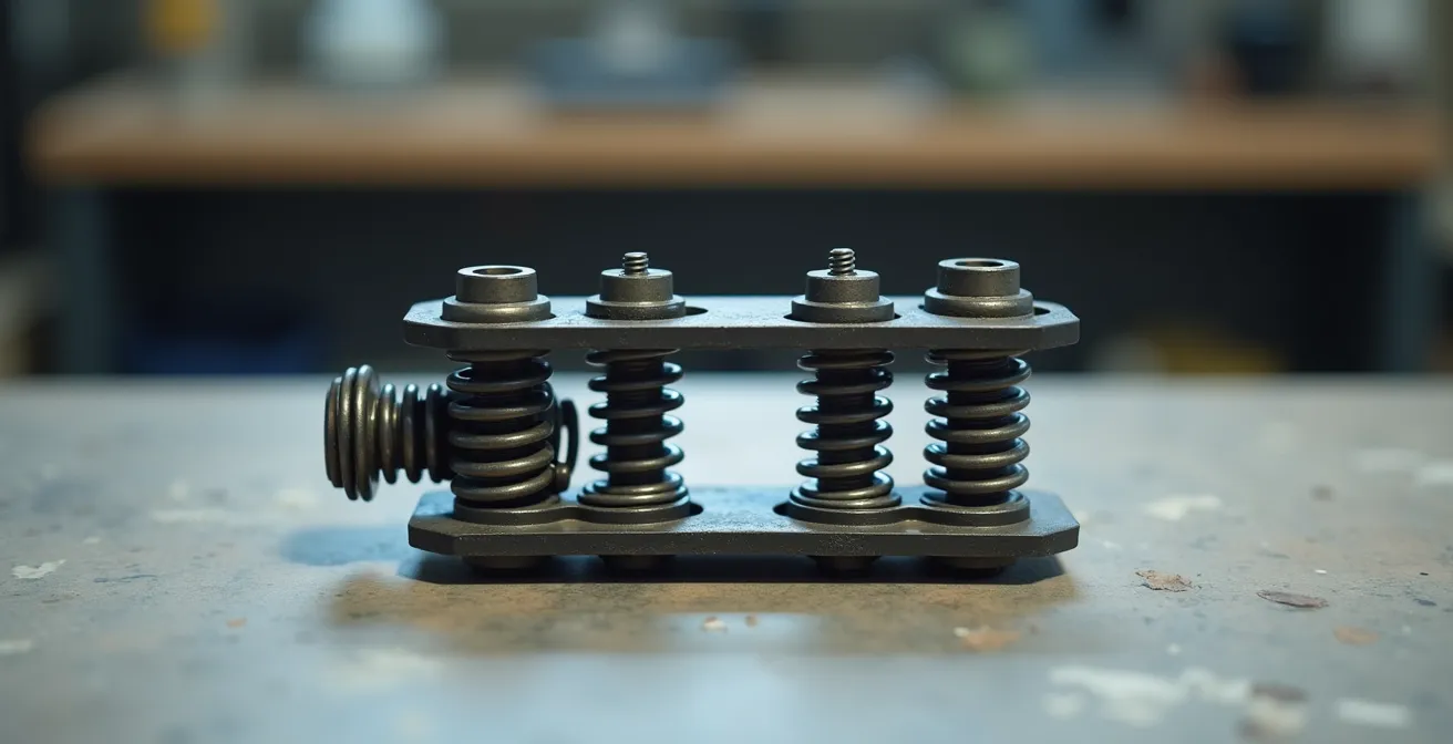 Inspección visual de muelles y conectores en soporte de batería de e-bike